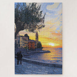 Quebra-cabeça Van Gogh Style Italian Sunset – Artistic Puzzle