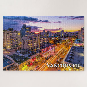 Quebra-cabeça Vancouver Skyline, British Columbia, Canadá