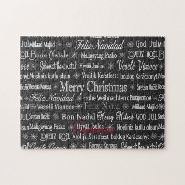 Quebra-cabeça Várias línguas Feliz Natal Thunder_Cove (Horizontal)