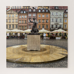Quebra-cabeça Varsóvia Mermaid Polônia Old Town