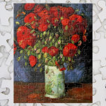 Quebra-cabeça Vase com papagaios vermelhos por Vincent van Gogh<br><div class="desc">Vase with Red Poppies de Vincent van Gogh é um apos impressionismo de arte vintage que ainda é uma pintura floral da natureza. Uma bela buquê de flores vermelhas floridas de papoila do jardim em um vaso. Este Dia de os namorados diz que te amo com flores que durarão uma...</div>