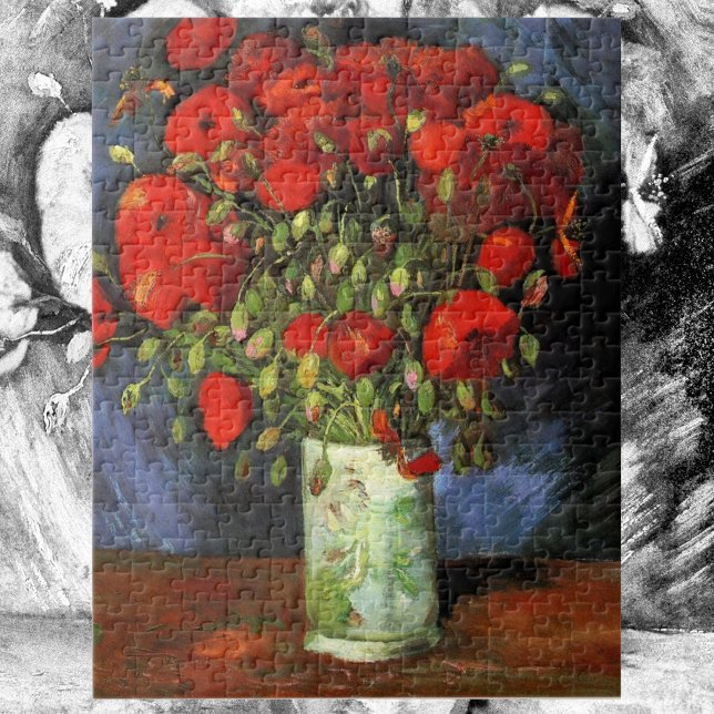 Quebra-cabeça Vase com papagaios vermelhos por Vincent van Gogh (Criador carregado)