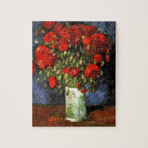 Quebra-cabeça Vase com Poppies Vermelhos por Van Gogh