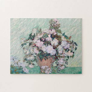Quebra-cabeça Vase com Rosas Rosa, Van Gogh