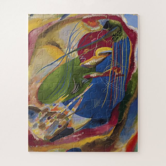Quebra-cabeça Vasily Kandinsky - Imagem Com Três Pontos (Vertical)
