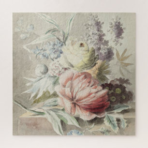 Quebra-cabeça Vaso de Flor Rosa Bonito