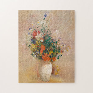 Quebra-cabeça Vaso de flores pintura de arte encontrou museu