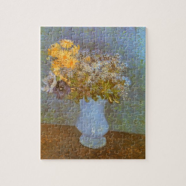 Quebra-cabeça Vaso de Lilases, Margaridas, Anêmonas de Vincent v (Vertical)