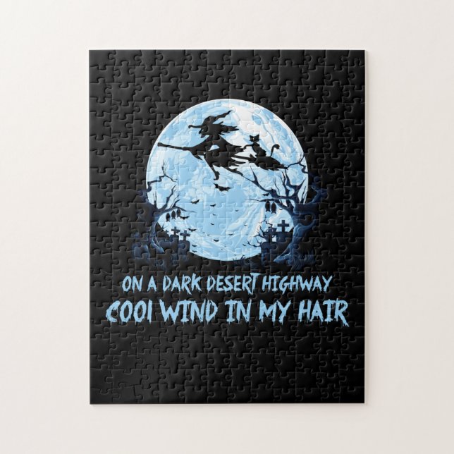 Quebra-cabeça Vassouras Andando Em Estradas Escuras Do Deserto (Vertical)