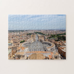 Quebra-cabeça Vaticano, Itália: Ruas. Vista aérea de Peter Squar