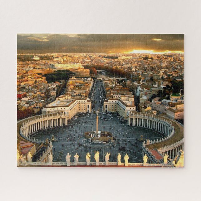 Quebra-cabeça Vaticano Quadrado de rua Peter (Horizontal)