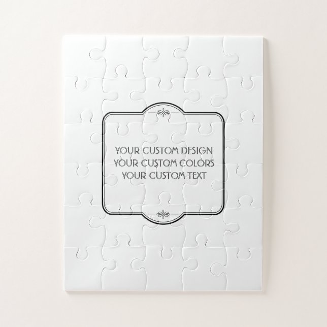 Quebra-cabeça VAZIO seu Design aqui - (Vertical)