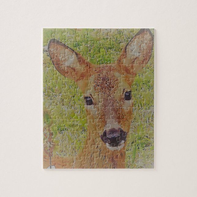 Quebra-cabeça Veado bonito (Vertical)