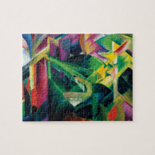 Quebra-cabeça Veado em um Jardim de Mosteiro por Franz Marc