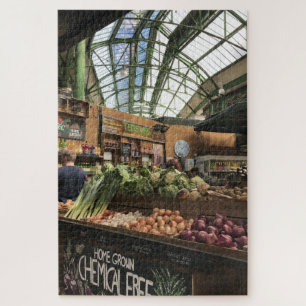 Quebra-cabeça Vegetais no Borough Market, Londres, Reino Unido