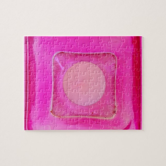 Quebra-cabeça Vela, Luz de Amor Rosa Suave (Horizontal)