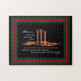 Quebra-cabeça Velas de Natal, Isaías 9:6