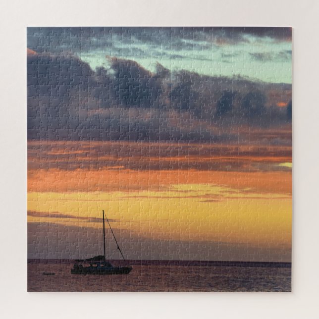 Quebra-cabeça Velejando até o Sunset do Havaí - 20x20 - 676 pcs. (Vertical)