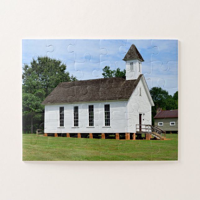 Quebra-cabeça Velha igreja rural (Horizontal)