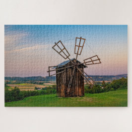 Quebra-cabeça Velho monte Windmill Rural Windmill Farmland Scens