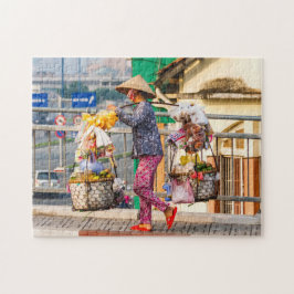 Quebra-cabeça Vendedor de rua, Cidade de Ho Chi Minh, Vietnã