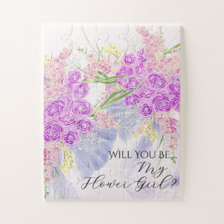 Quebra-cabeça Vendretti Azul Laço Bouquet-Flower Girl Sheer