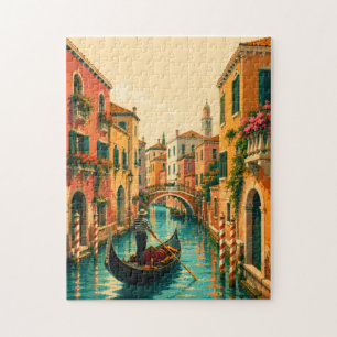 Quebra-cabeça Veneza Itália Veneziano Canal Veneziano Vintage