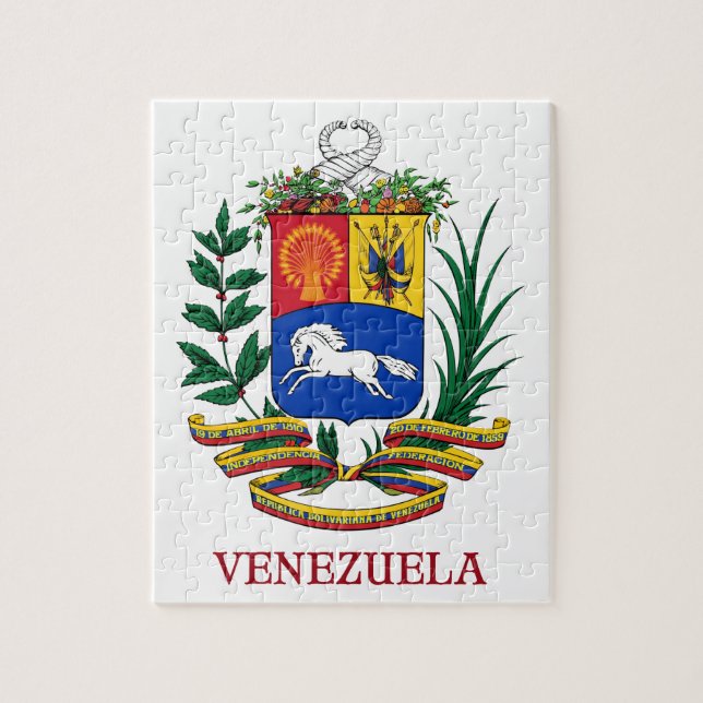 Quebra-cabeça VENEZUELA - emblema/brasão/bandeira/símbolo (Vertical)