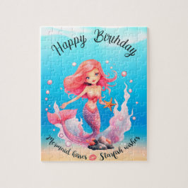 Quebra-cabeça Venha natação comigo Sereia