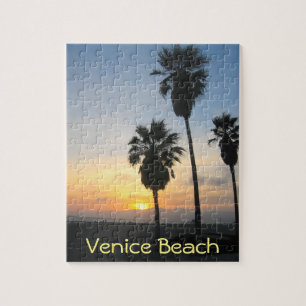 Quebra-cabeça Venice Beach California Sunset Souvenir