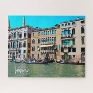 Quebra-cabeça Venice Grande Canal Gondola Canal Boats