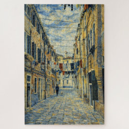 Quebra-cabeça Venice Laundry Street Van Gogh Style Art Puzzle