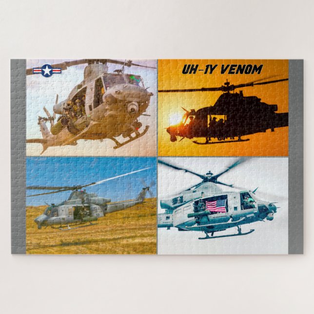 Quebra-cabeça VENOM UH-1Y (20x30 POLEGADAS) (Horizontal)