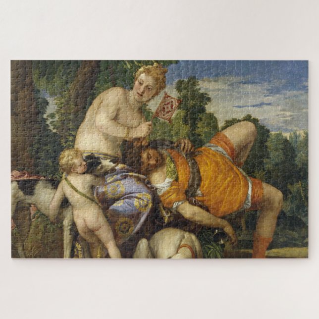 Quebra-cabeça Vênus e Adonis (por Paolo Veronese) (Horizontal)