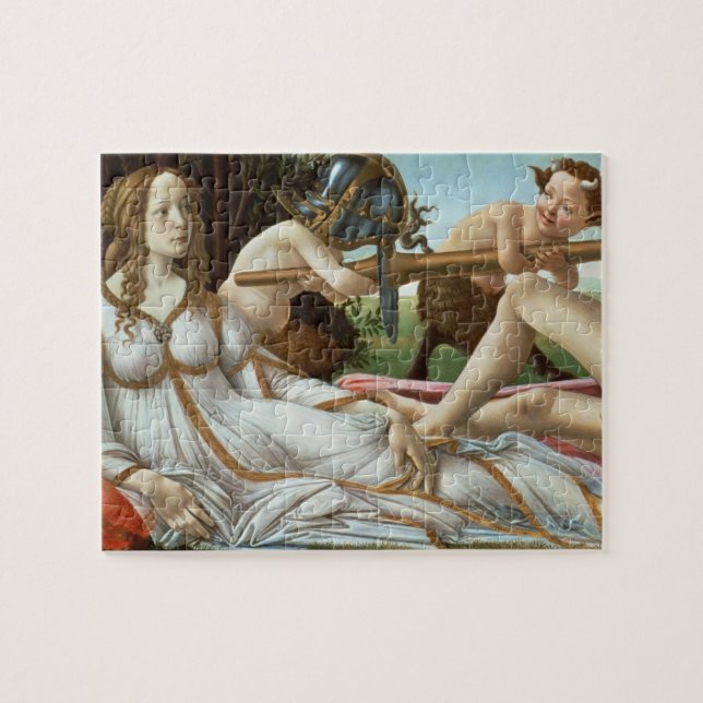 Quebra-cabeça Venus e Marte, c.1485 (tempera e óleo) (Horizontal)