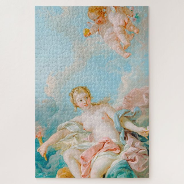 Quebra-cabeça Vênus nas ondas de François Boucher (Vertical)