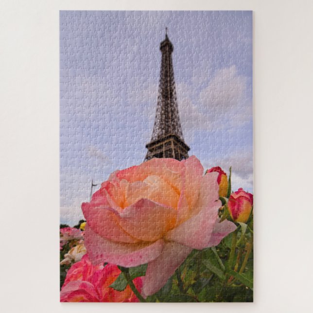 Quebra-cabeça Verão em Paris - Torre Eiffel - 20x30 - 1014 pcs. (Vertical)