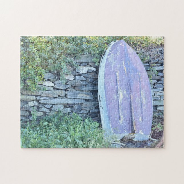 Quebra-cabeça Verão em Portland Maine Rowboat Beach Fotografia (Horizontal)