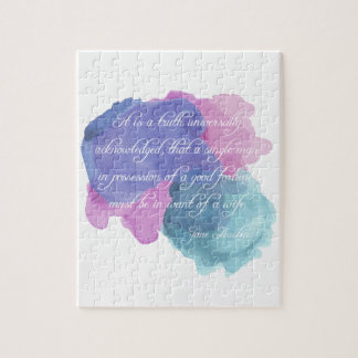 Quebra-cabeça Verdade de Jane Austen- reconhecida universal