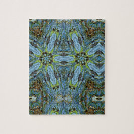 quebra-cabeça verde-abstrato