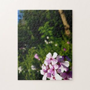 Quebra-cabeça verde de flor da floresta Creative W