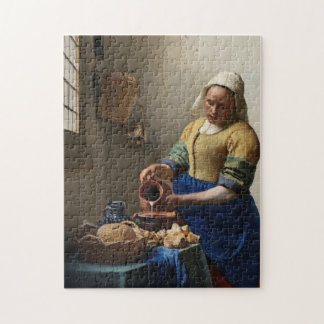 Quebra-cabeça Vermeer, A Milkmaid - Belas Artes Holandesas