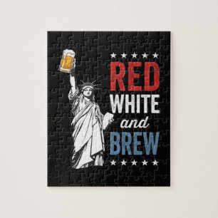 Quebra-cabeça Vermelho Branco e Cerveja 250º Aniversário
