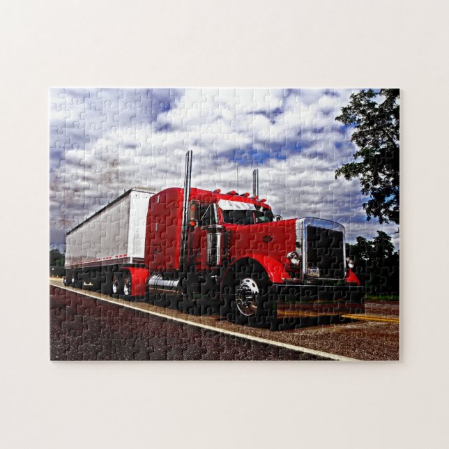 Quebra-cabeça vermelho de Sensenig Peterbilt 379 (Horizontal)