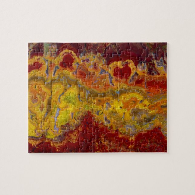 Quebra-cabeça Vermelho e amarelo Crayloa Jasper (Horizontal)