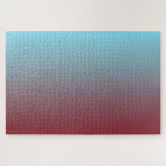 Quebra-cabeça Vermelho Escuro a Azul Claro Gradiente Horizontal
