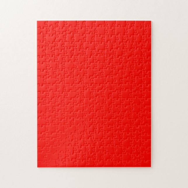 Quebra-cabeça Vermelho Maçã Doce Cor Sólida (Vertical)