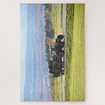 Vermont Trator Hauling Hay Bales