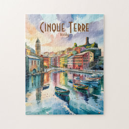 Quebra-cabeça Vernazza Cinque Terre Italy Watercolor Custom