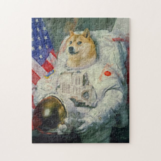 Quebra-cabeça Versão da pintura do Doge do astronauta (Vertical)